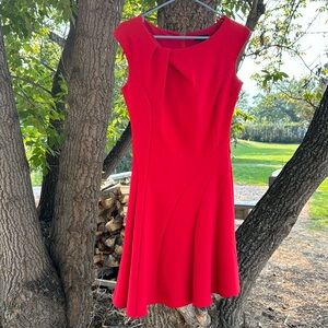 Red le chateau dress size small